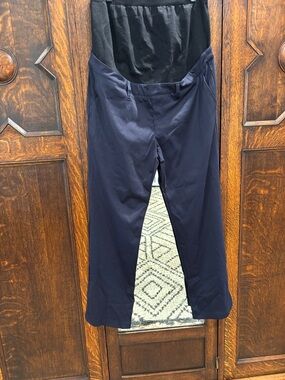 Ecavus Maternity Pants Over The Belly Seamless Stretch Work pants